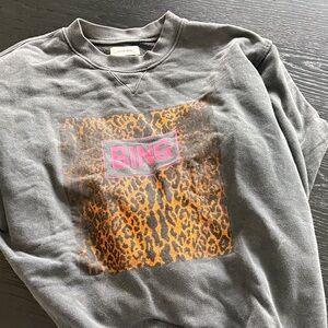 Anine Bing leopard sweatshirt